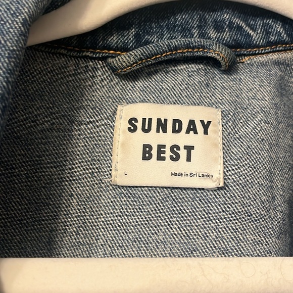 Sunday Best Cropped Jean Jacket - Picture 2 of 3
